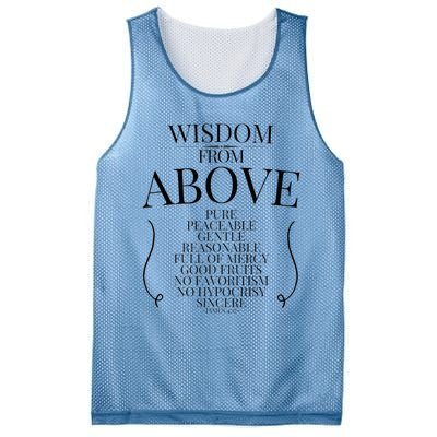 Wisdom From Above Mesh Reversible Basketball Jersey Tank