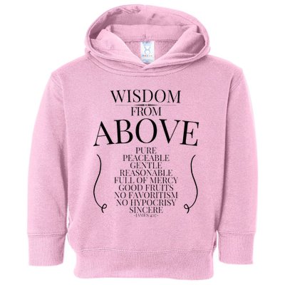 Wisdom From Above Toddler Hoodie