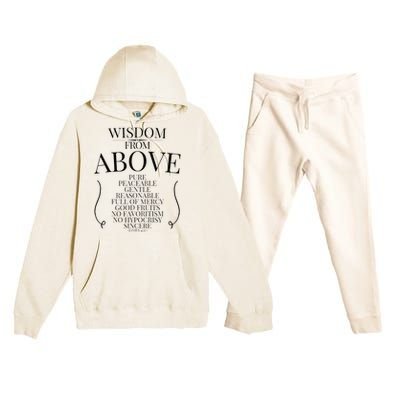 Wisdom From Above Premium Hooded Sweatsuit Set