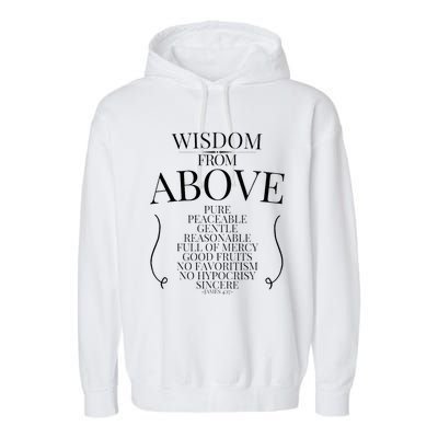 Wisdom From Above Garment-Dyed Fleece Hoodie