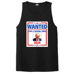 Wanted For A Second Term 2024 Trumps Mugshot President Gift PosiCharge Competitor Tank