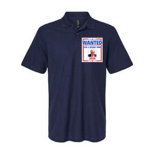 Wanted For A Second Term 2024 Trumps Mugshot President Gift Softstyle Adult Sport Polo