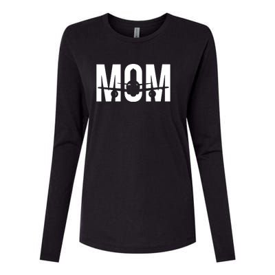 Womens Funny Airplane Pilot Mom Aviation Lover Gift Mom Pilot Womens Cotton Relaxed Long Sleeve T-Shirt