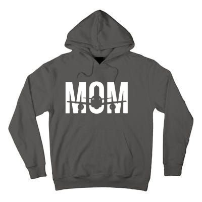 Womens Funny Airplane Pilot Mom Aviation Lover Gift Mom Pilot Tall Hoodie