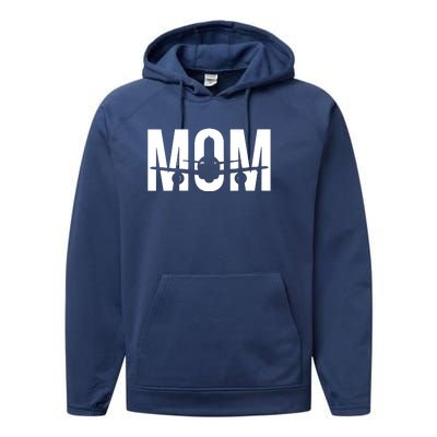 Womens Funny Airplane Pilot Mom Aviation Lover Gift Mom Pilot Performance Fleece Hoodie