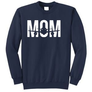 Womens Funny Airplane Pilot Mom Aviation Lover Gift Mom Pilot Sweatshirt