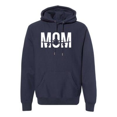 Womens Funny Airplane Pilot Mom Aviation Lover Gift Mom Pilot Premium Hoodie