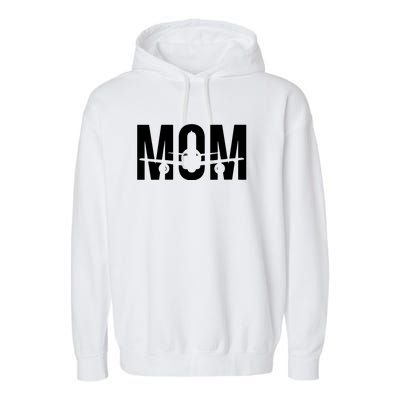 Womens Funny Airplane Pilot Mom Aviation Lover Gift Mom Pilot Garment-Dyed Fleece Hoodie