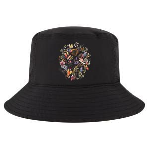 Wild Flowers And Plants Watercolor Wild Nature Botanical Print Cool Comfort Performance Bucket Hat