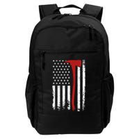 Wildland Firefighter Axe American Flag Thin Red Line Fireman Backpack