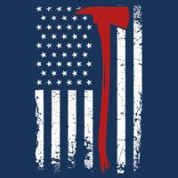Wildland Firefighter Axe American Flag Thin Red Line Fireman Cool Comfort Performance Bucket Hat