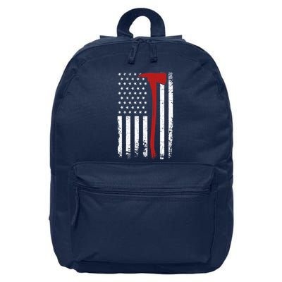 Wildland Firefighter Axe American Flag Thin Red Line Fireman 16 in Basic Backpack
