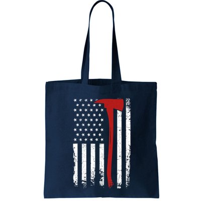 Wildland Firefighter Axe American Flag Thin Red Line Fireman Bag
