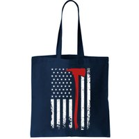 Wildland Firefighter Axe American Flag Thin Red Line Fireman Bag
