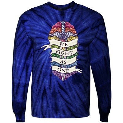 We Fight As One Tie-Dye Long Sleeve Shirt