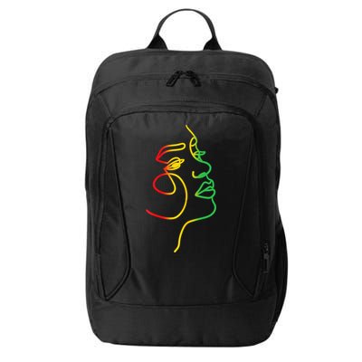 Womens Face Abstract Juneteenth Art Back History Women African City Backpack