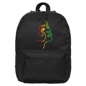 Womens Face Abstract Juneteenth Art Back History Women African 16 in Basic Backpack