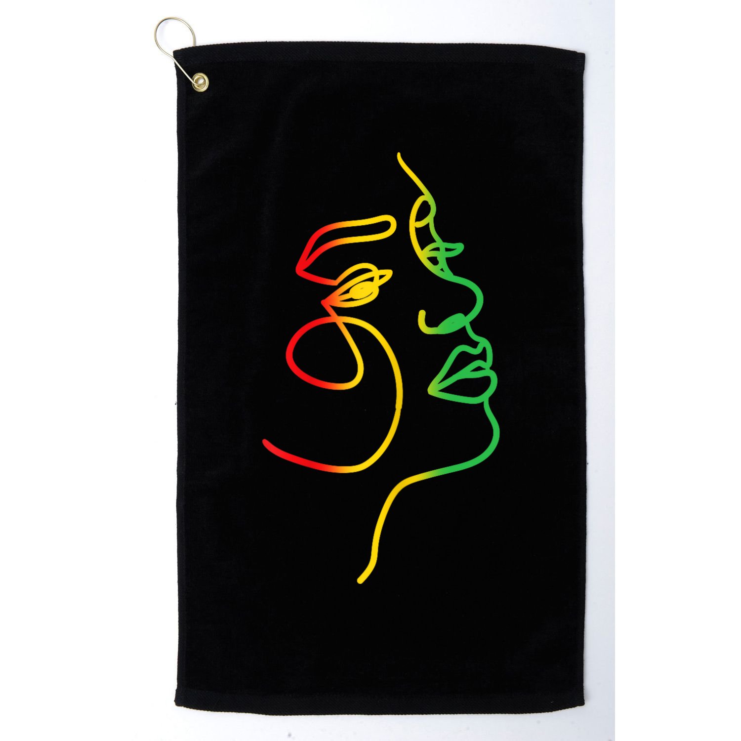 Womens Face Abstract Juneteenth Art Back History Women African Golf Towel