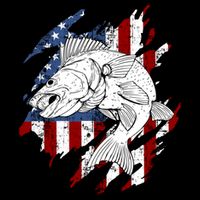 Walleye Fishing American Flag Usa Patriotic Fisherman Cool Gift Impact Tech Backpack