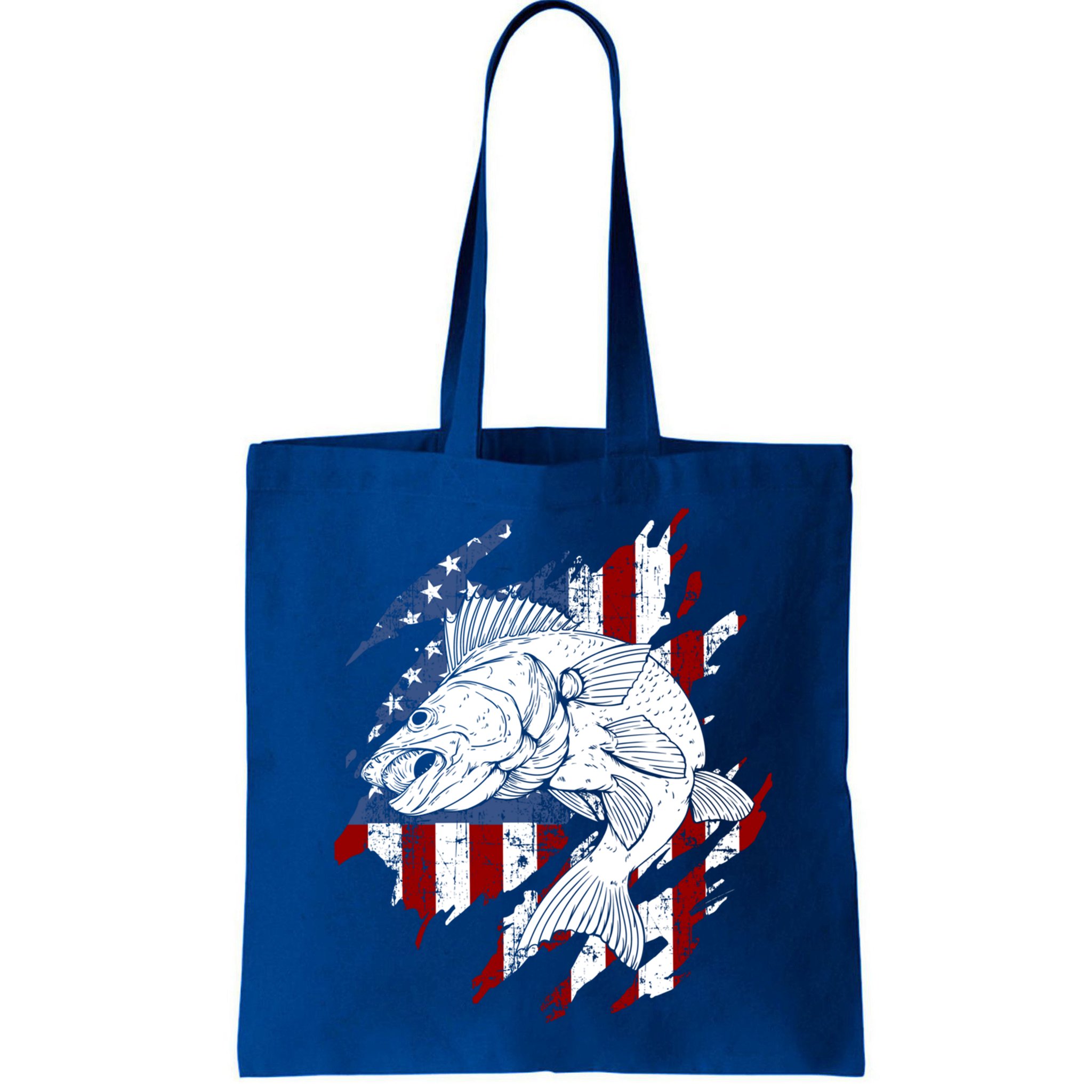 Walleye Fishing American Flag Usa Patriotic Fisherman Cool Gift Bag