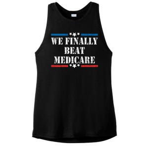 We Finally Beat Medicare Funny Political Ladies PosiCharge Tri-Blend Wicking Tank