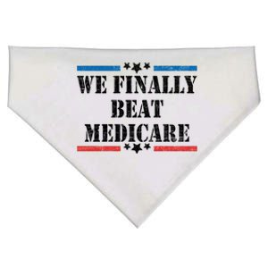 We Finally Beat Medicare Funny Political USA-Made Doggie Bandana