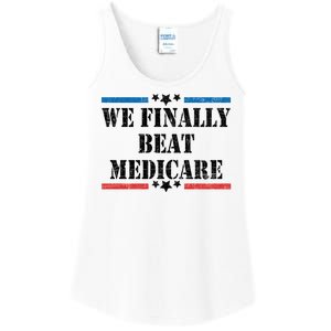 We Finally Beat Medicare Funny Political Ladies Essential Tank