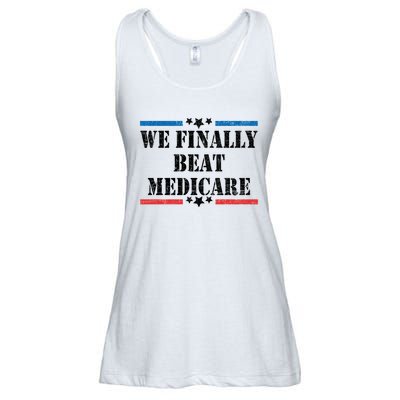 We Finally Beat Medicare Funny Political Ladies Essential Flowy Tank