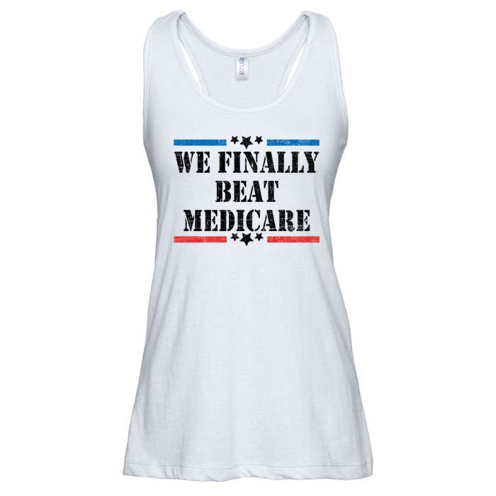 We Finally Beat Medicare Funny Political Ladies Essential Flowy Tank