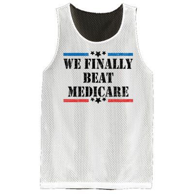 We Finally Beat Medicare Funny Political Mesh Reversible Basketball Jersey Tank