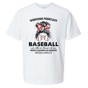 Weekend Forecast Baseball with no chance of HOUSE CLEANING Sueded Cloud Jersey T-Shirt