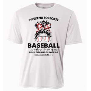 Weekend Forecast Baseball with no chance of HOUSE CLEANING Cooling Performance Crew T-Shirt