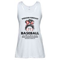 Weekend Forecast Baseball with no chance of HOUSE CLEANING Ladies Essential Flowy Tank