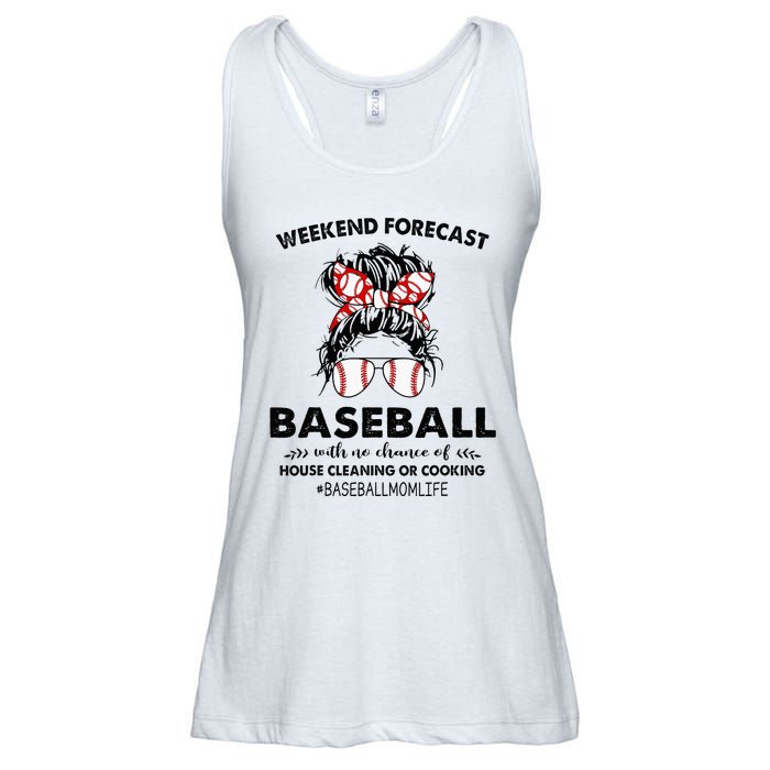 Weekend Forecast Baseball with no chance of HOUSE CLEANING Ladies Essential Flowy Tank