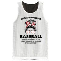 Weekend Forecast Baseball with no chance of HOUSE CLEANING Mesh Reversible Basketball Jersey Tank