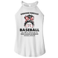 Weekend Forecast Baseball with no chance of HOUSE CLEANING Women's Perfect Tri Rocker Tank