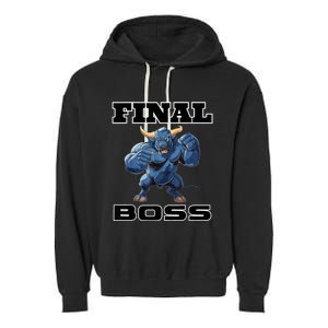 WrestlingS Final Boss Garment-Dyed Fleece Hoodie