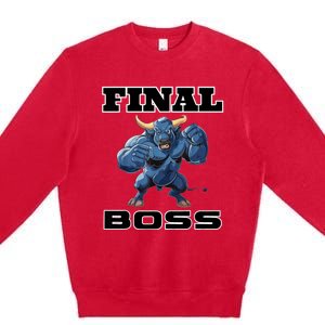 WrestlingS Final Boss Premium Crewneck Sweatshirt