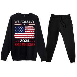 We Finally Beat Medicare Premium Crewneck Sweatsuit Set