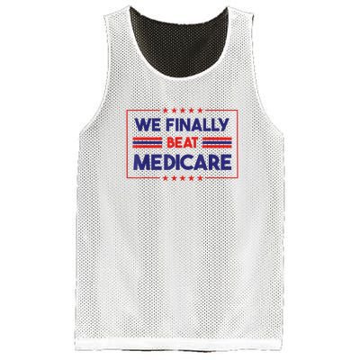 We Finally Beat Medicare Funny Gift Mesh Reversible Basketball Jersey Tank