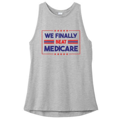 We Finally Beat Medicare Ladies PosiCharge Tri-Blend Wicking Tank