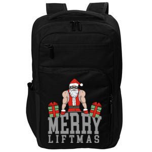 Workout Fitness Bodybuilding Christmas Merry Liftmas Great Gift Impact Tech Backpack