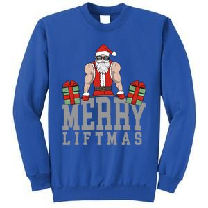 Workout Fitness Bodybuilding Christmas Merry Liftmas Great Gift Sweatshirt