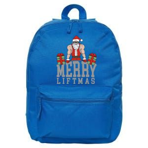 Workout Fitness Bodybuilding Christmas Merry Liftmas Great Gift 16 in Basic Backpack