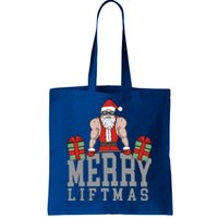 Workout Fitness Bodybuilding Christmas Merry Liftmas Great Gift Tote Bag