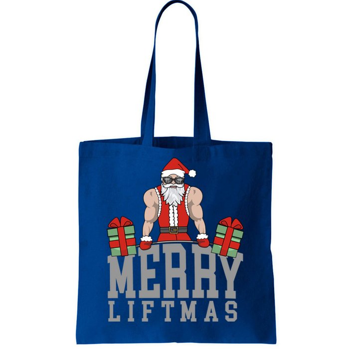 Workout Fitness Bodybuilding Christmas Merry Liftmas Great Gift Tote Bag