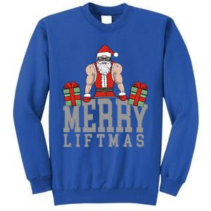 Workout Fitness Bodybuilding Christmas Merry Liftmas Great Gift Tall Sweatshirt