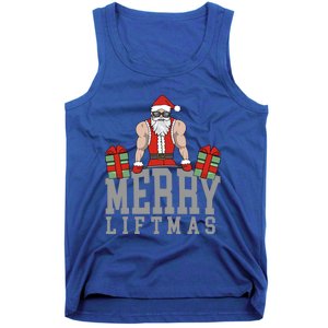 Workout Fitness Bodybuilding Christmas Merry Liftmas Great Gift Tank Top