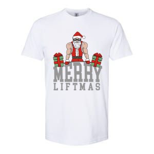 Workout Fitness Bodybuilding Christmas Merry Liftmas Great Gift Softstyle CVC T-Shirt