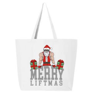 Workout Fitness Bodybuilding Christmas Merry Liftmas Great Gift 25L Jumbo Tote